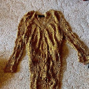 Gold Women’s Dress Top